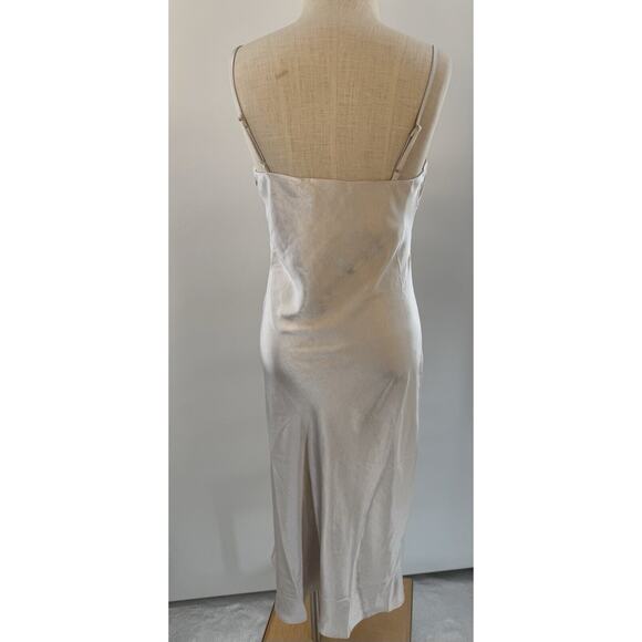 Dress Forum Los Angeles Spaghetti Strap Long Dress Size Small Light Brown Bride - Picture 3 of 5
